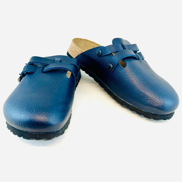 Birkenstock Shoes - NWOB Birki's Birkenstock Navy Blue Birko-Flor Camden 2 Strap Clogs, 37 6 6.5 N